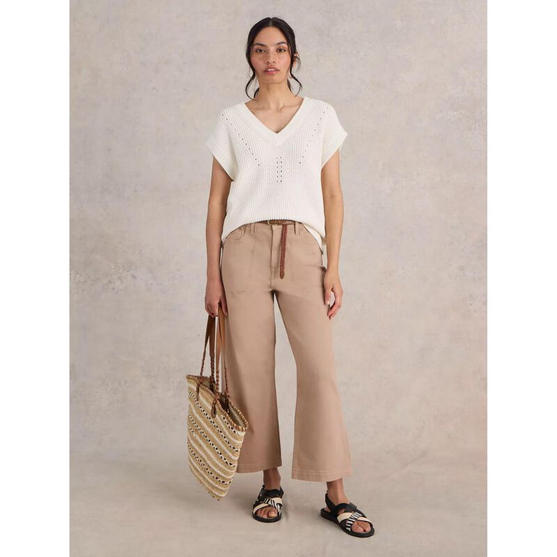 White Stuff Tia Wide Leg Crop Jean image number 7